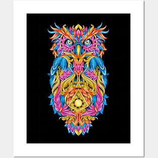 Owl detail ornament Posters and Art